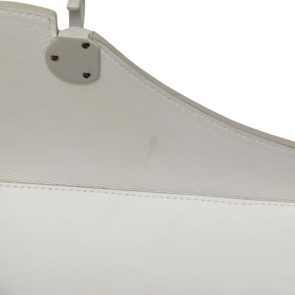 CHRISTIAN DIOR White Leather Shoulder Bag - Picture 5 of 8